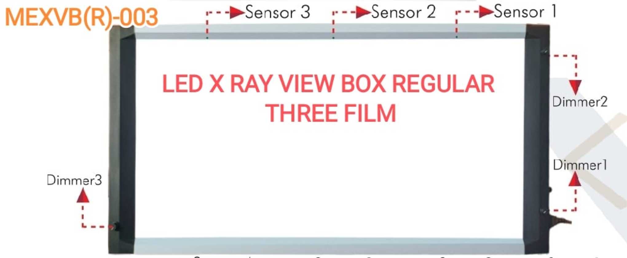 LED X RAY VIEW BOX REGULAR THREE FILM